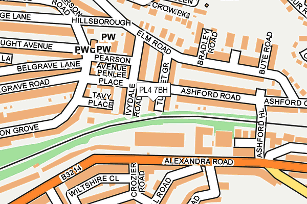 PL4 7BH map - OS OpenMap – Local (Ordnance Survey)