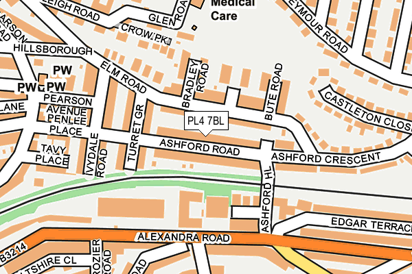 PL4 7BL map - OS OpenMap – Local (Ordnance Survey)