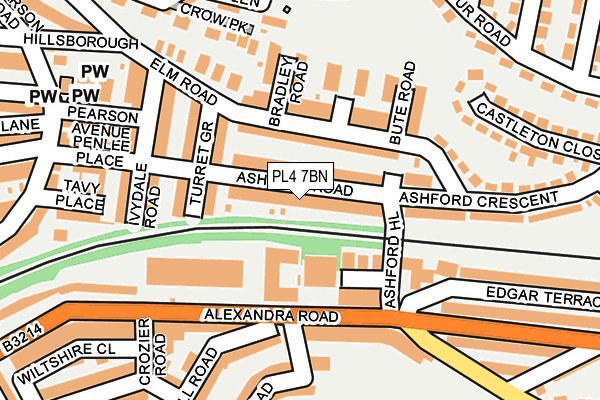PL4 7BN map - OS OpenMap – Local (Ordnance Survey)