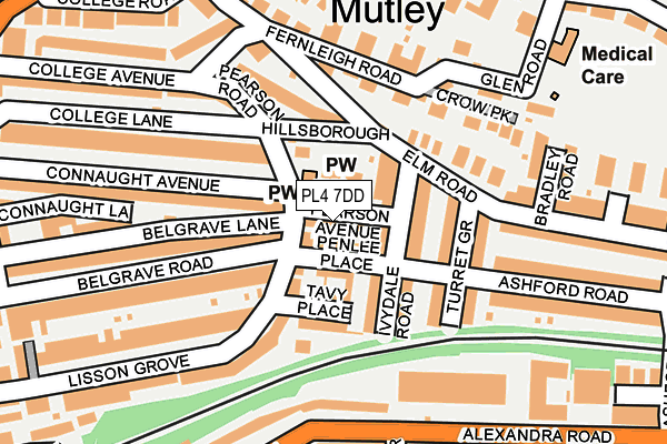 PL4 7DD map - OS OpenMap – Local (Ordnance Survey)