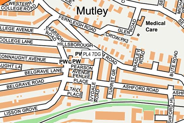 PL4 7DG map - OS OpenMap – Local (Ordnance Survey)