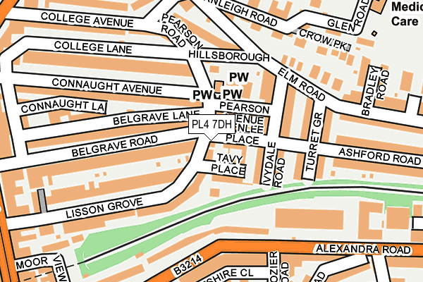 PL4 7DH map - OS OpenMap – Local (Ordnance Survey)