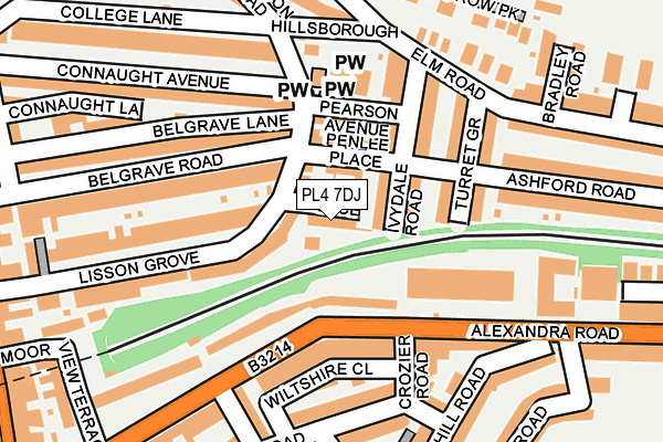 PL4 7DJ map - OS OpenMap – Local (Ordnance Survey)