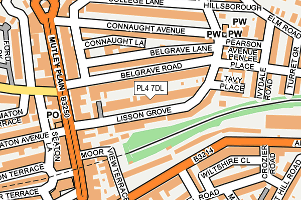 PL4 7DL map - OS OpenMap – Local (Ordnance Survey)