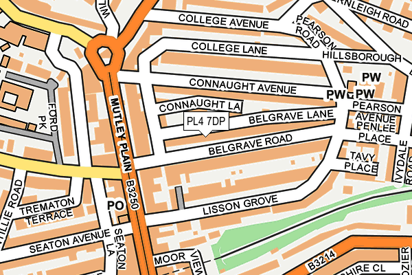 PL4 7DP map - OS OpenMap – Local (Ordnance Survey)