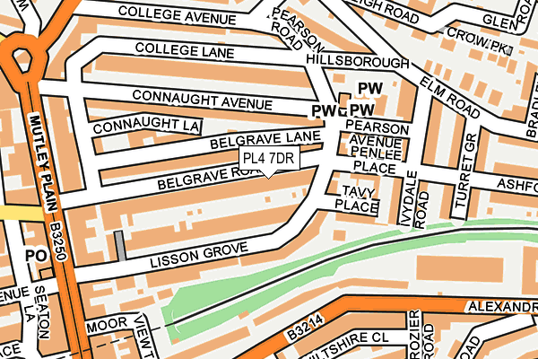 PL4 7DR map - OS OpenMap – Local (Ordnance Survey)