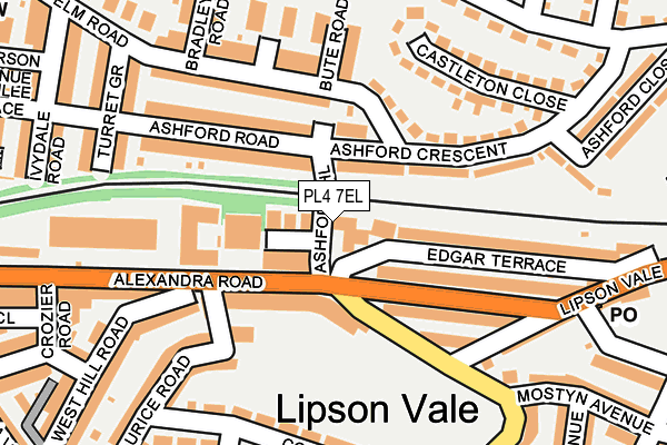 PL4 7EL map - OS OpenMap – Local (Ordnance Survey)