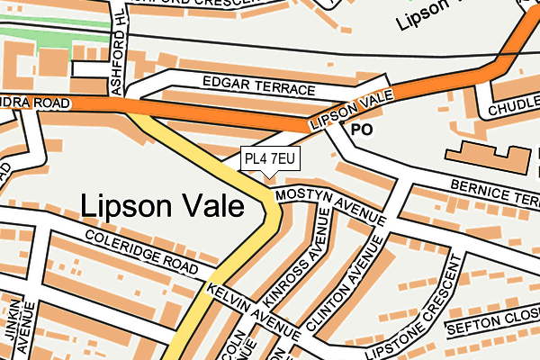 PL4 7EU map - OS OpenMap – Local (Ordnance Survey)