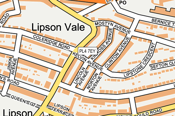 PL4 7EY map - OS OpenMap – Local (Ordnance Survey)