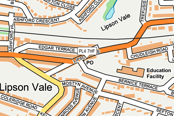 PL4 7HF map - OS OpenMap – Local (Ordnance Survey)