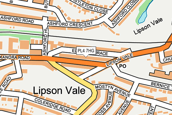 PL4 7HG map - OS OpenMap – Local (Ordnance Survey)