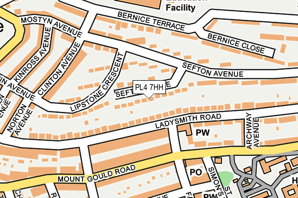PL4 7HH map - OS OpenMap – Local (Ordnance Survey)