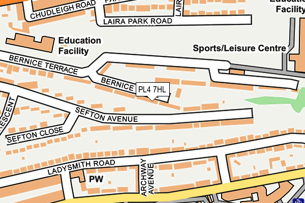 PL4 7HL map - OS OpenMap – Local (Ordnance Survey)