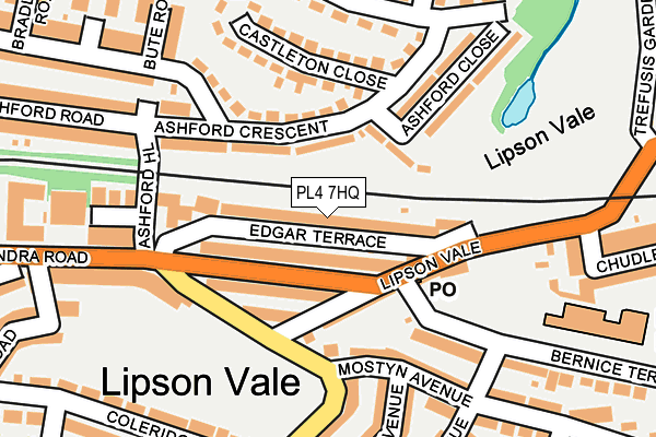 PL4 7HQ map - OS OpenMap – Local (Ordnance Survey)