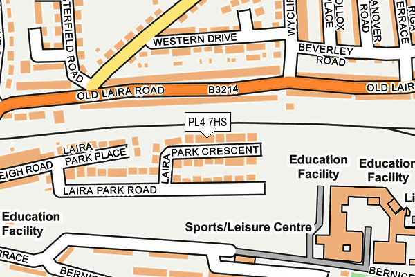 PL4 7HS map - OS OpenMap – Local (Ordnance Survey)