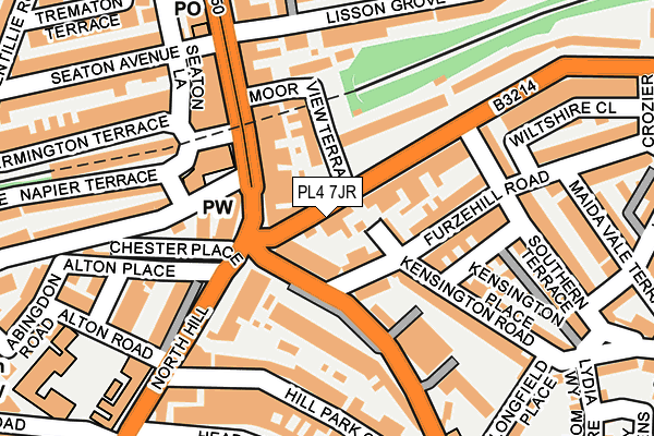 PL4 7JR map - OS OpenMap – Local (Ordnance Survey)