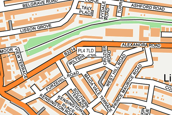 PL4 7LD map - OS OpenMap – Local (Ordnance Survey)