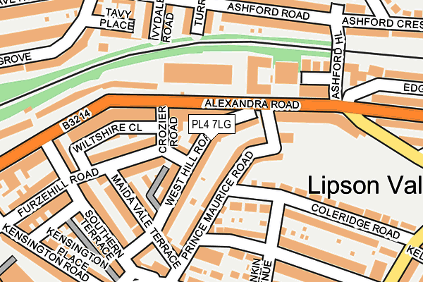 PL4 7LG map - OS OpenMap – Local (Ordnance Survey)
