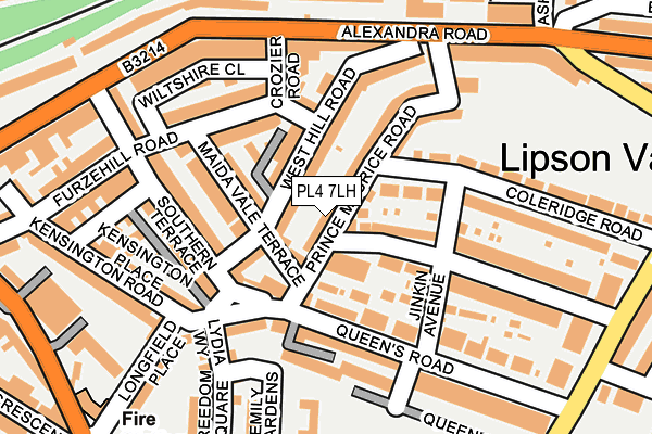 PL4 7LH map - OS OpenMap – Local (Ordnance Survey)