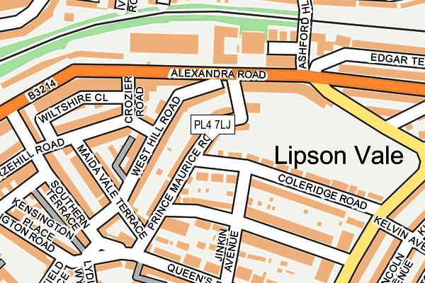 PL4 7LJ map - OS OpenMap – Local (Ordnance Survey)