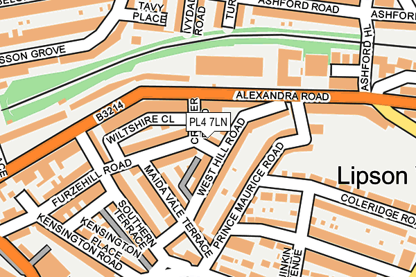PL4 7LN map - OS OpenMap – Local (Ordnance Survey)