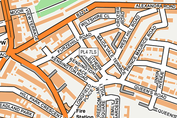 PL4 7LS map - OS OpenMap – Local (Ordnance Survey)