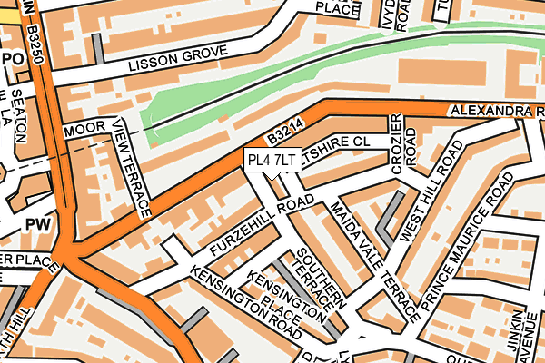 PL4 7LT map - OS OpenMap – Local (Ordnance Survey)
