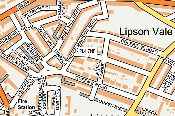 PL4 7NF map - OS OpenMap – Local (Ordnance Survey)