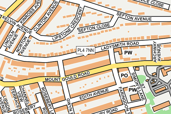 PL4 7NN map - OS OpenMap – Local (Ordnance Survey)