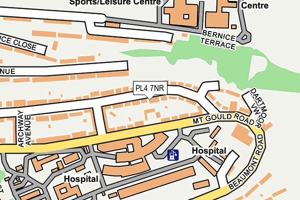 PL4 7NR map - OS OpenMap – Local (Ordnance Survey)