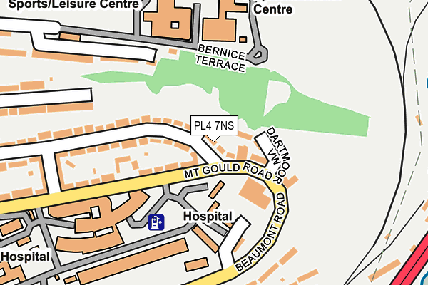 PL4 7NS map - OS OpenMap – Local (Ordnance Survey)