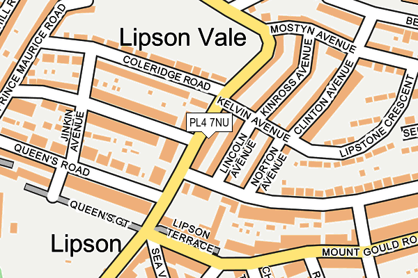 PL4 7NU map - OS OpenMap – Local (Ordnance Survey)