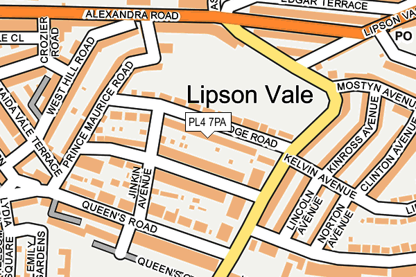 PL4 7PA map - OS OpenMap – Local (Ordnance Survey)