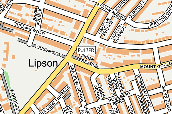 PL4 7PR map - OS OpenMap – Local (Ordnance Survey)
