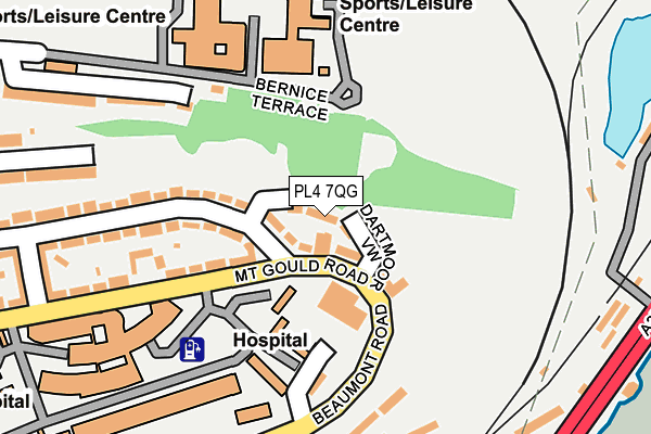 PL4 7QG map - OS OpenMap – Local (Ordnance Survey)