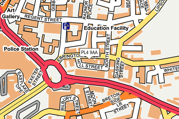 PL4 9AA map - OS OpenMap – Local (Ordnance Survey)