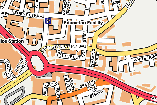 PL4 9AG map - OS OpenMap – Local (Ordnance Survey)