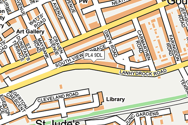 PL4 9DL map - OS OpenMap – Local (Ordnance Survey)