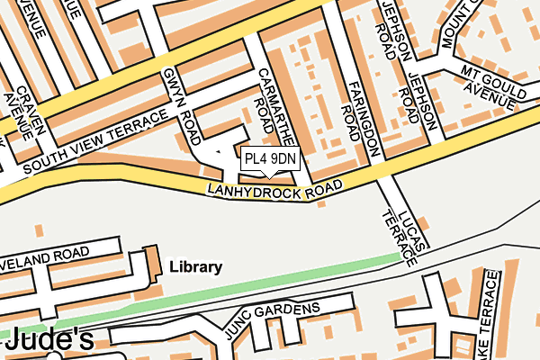PL4 9DN map - OS OpenMap – Local (Ordnance Survey)