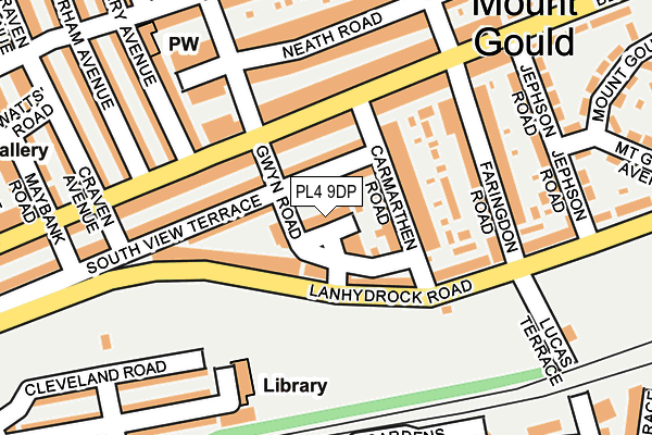 PL4 9DP map - OS OpenMap – Local (Ordnance Survey)