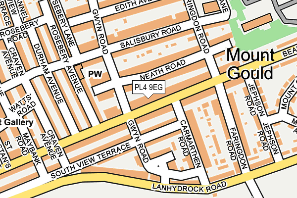 PL4 9EG map - OS OpenMap – Local (Ordnance Survey)