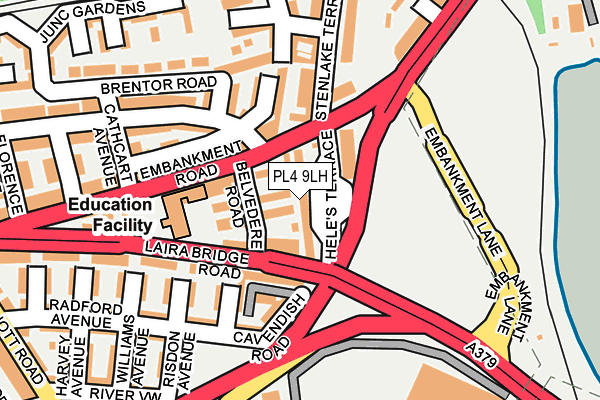 PL4 9LH map - OS OpenMap – Local (Ordnance Survey)