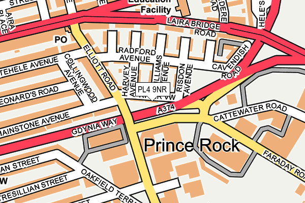 PL4 9NR map - OS OpenMap – Local (Ordnance Survey)