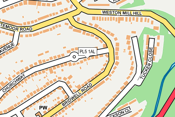 PL5 1AL map - OS OpenMap – Local (Ordnance Survey)