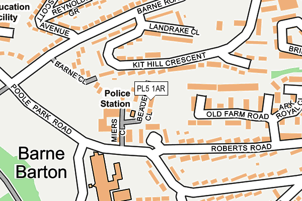 PL5 1AR map - OS OpenMap – Local (Ordnance Survey)