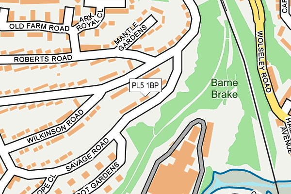 PL5 1BP map - OS OpenMap – Local (Ordnance Survey)