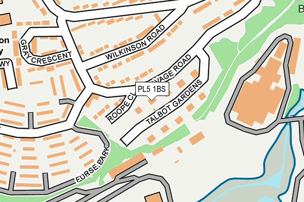 PL5 1BS map - OS OpenMap – Local (Ordnance Survey)