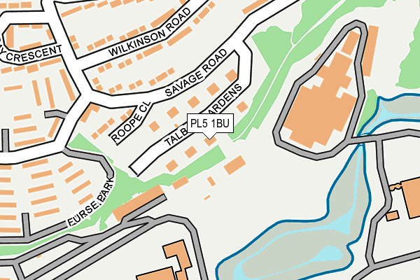PL5 1BU map - OS OpenMap – Local (Ordnance Survey)