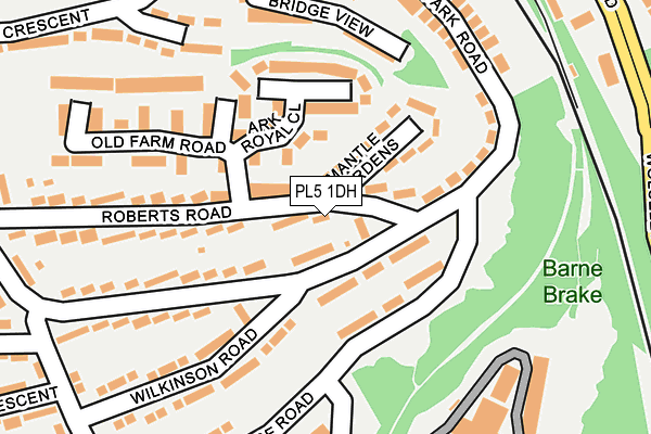 PL5 1DH map - OS OpenMap – Local (Ordnance Survey)