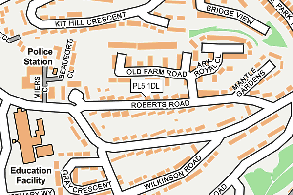 PL5 1DL map - OS OpenMap – Local (Ordnance Survey)